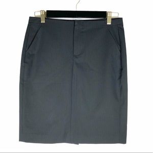 Gap black stripe pencil dress skirt